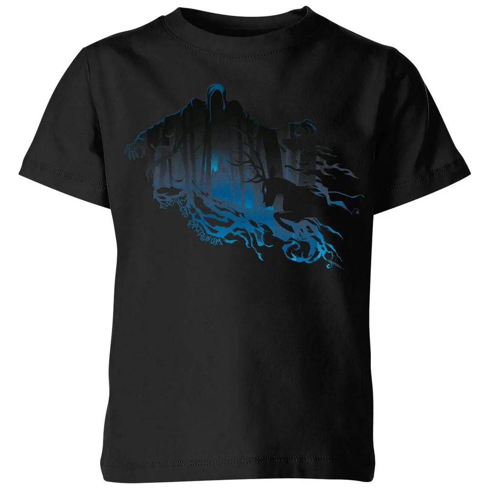 Harry Potter Dementor Silhouet kinder t-shirt - Zwart - 98/104 (3-4 jaar) Afbeelding 1