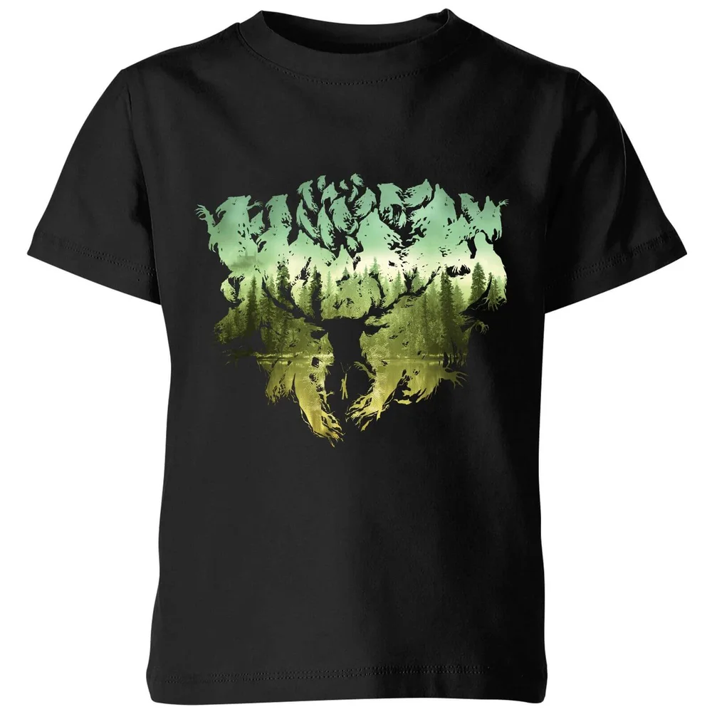 Harry Potter Patronus Lake kinder t-shirt - Zwart - 98/104 (3-4 jaar) Afbeelding 1