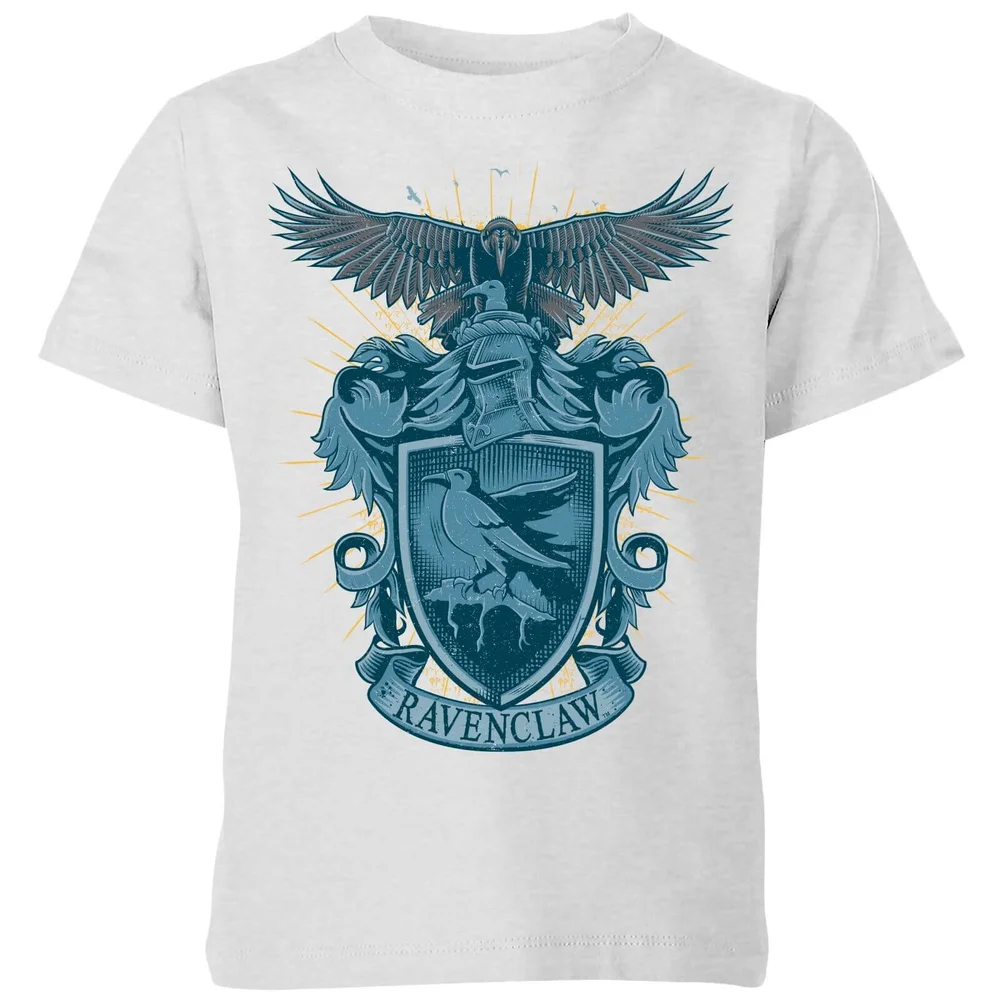 Harry Potter Ravenclaw Drawn Crest kinder t-shirt - Grijs - 98/104 (3-4 jaar) Afbeelding 1