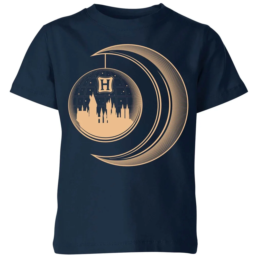 Harry Potter Globe Moon kinder t-shirt - Navy - 98/104 (3-4 jaar) Afbeelding 1