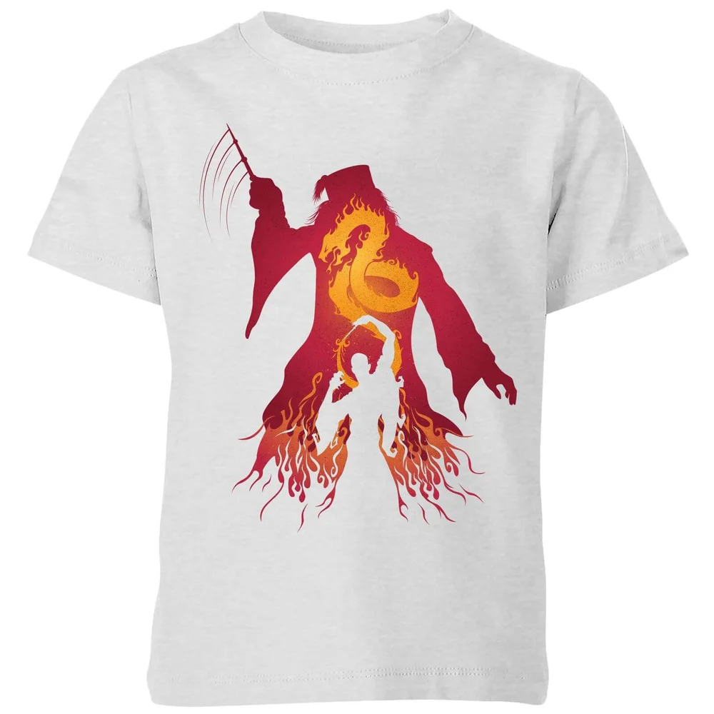 Harry Potter Dumbledore Voldermort kinder t-shirt - Grijs - 98/104 (3-4 jaar) Afbeelding 1