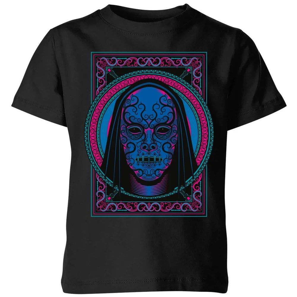 Harry Potter Death Mask kinder t-shirt - Zwart - 98/104 (3-4 jaar) Afbeelding 1