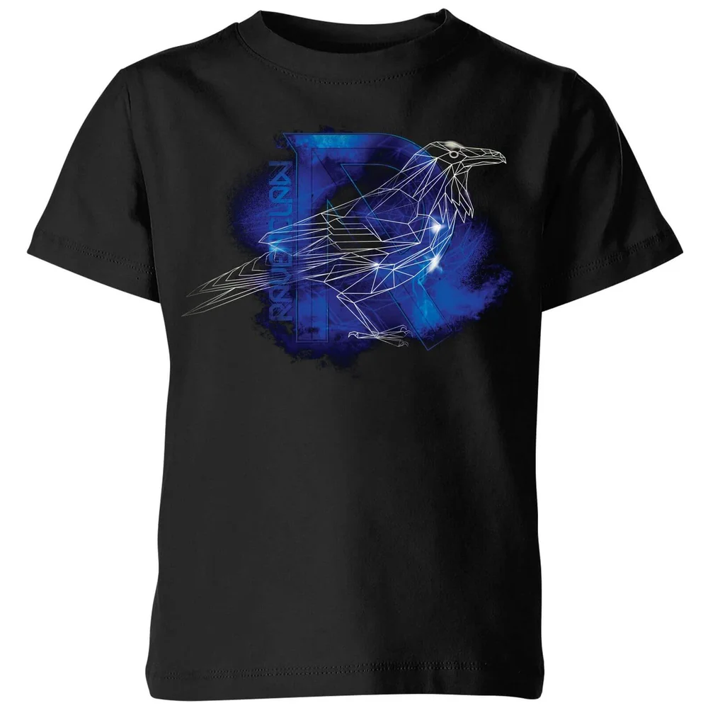 Harry Potter Ravenclaw Geometric kinder t-shirt - Zwart - 98/104 (3-4 jaar) Afbeelding 1