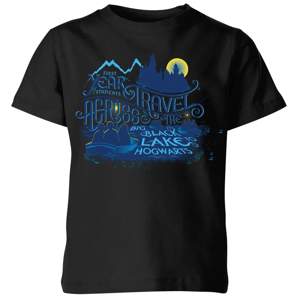 Harry Potter First Years kinder t-shirt - Zwart - 98/104 (3-4 jaar) Afbeelding 1