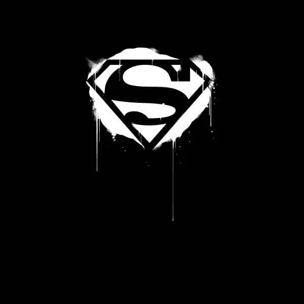 Justice League Graffiti Superman Women's T-Shirt - Black