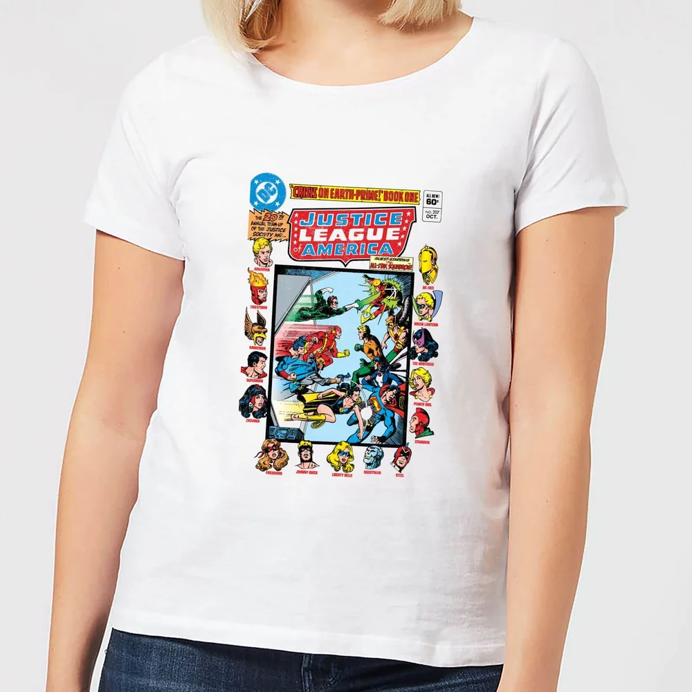 Justice League Crisis On Earth-Prime Cover Women's T-Shirt - White - S Afbeelding 1
