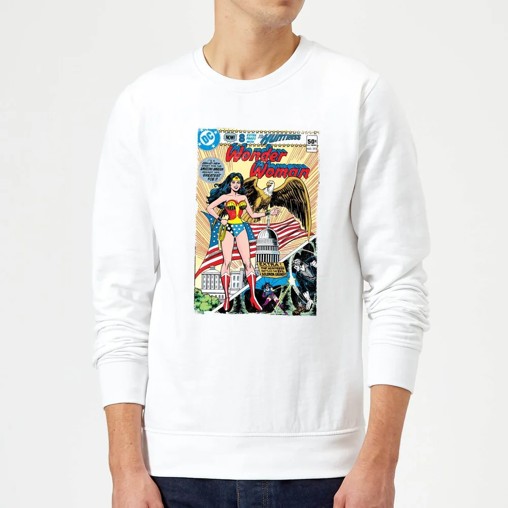 Justice League Wonder Woman Cover Sweatshirt - White - S Afbeelding 1
