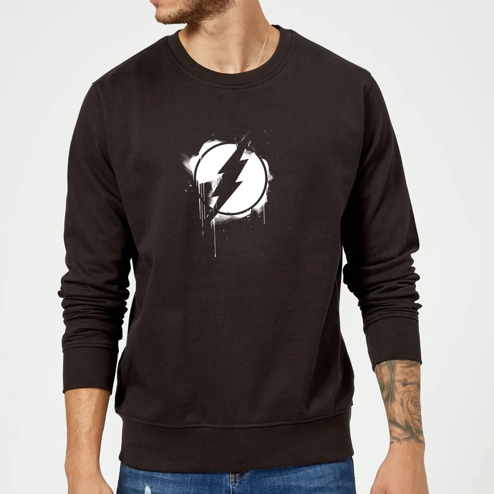 Justice League Graffiti The Flash Sweatshirt - Black - S Afbeelding 1