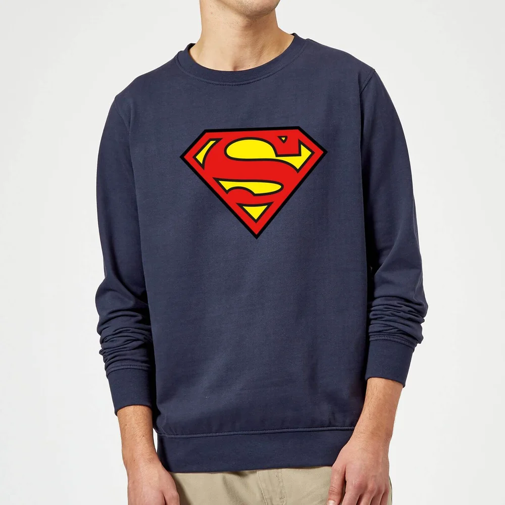 Justice League Superman Logo Sweatshirt - Navy - S Afbeelding 1