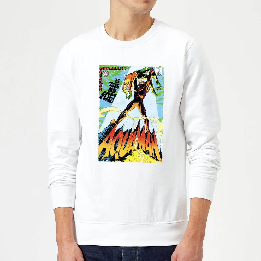 Justice League Aquaman Cover Sweatshirt - White - S Afbeelding 1