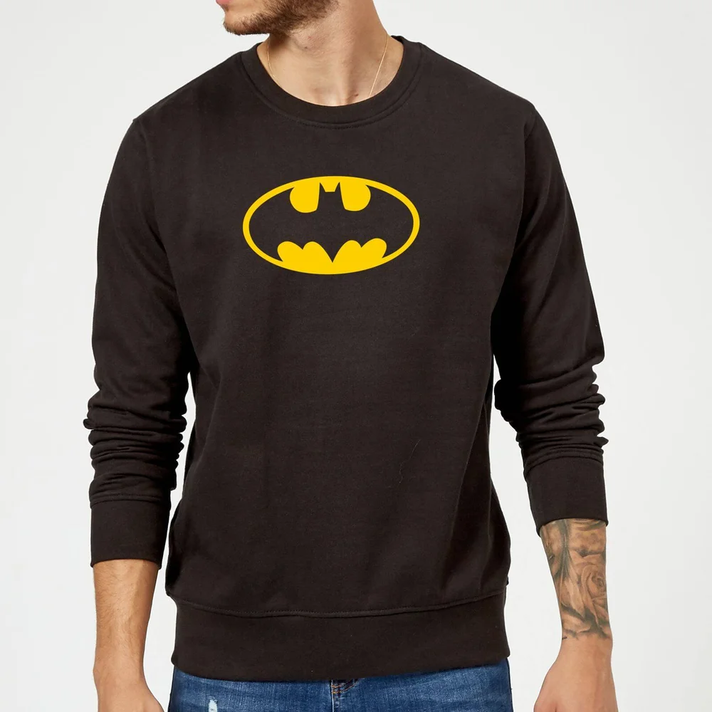 Justice League Batman Logo Sweatshirt - Black - S Afbeelding 1
