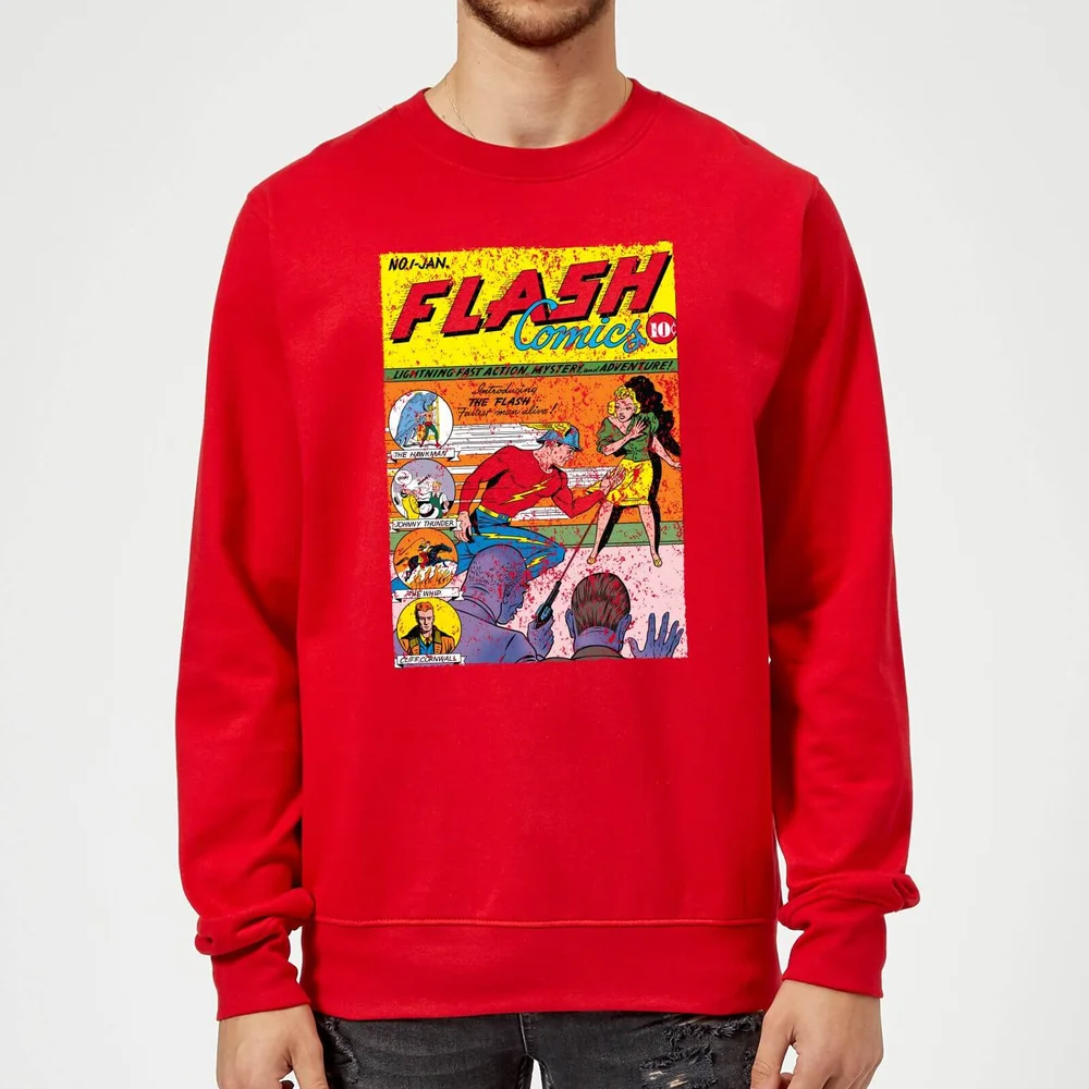 Justice League The Flash Issue One Sweatshirt - Red - S Afbeelding 1