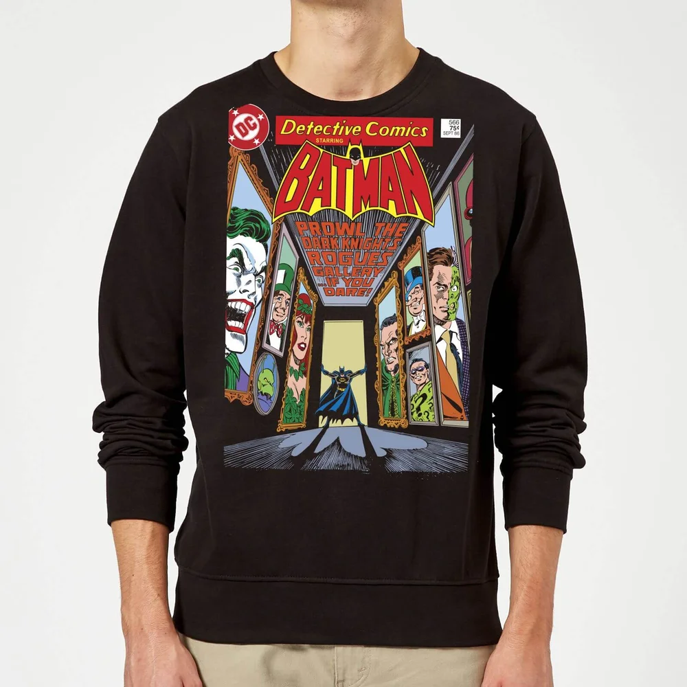 Batman The Dark Knight's Rogues Gallery Cover Sweatshirt - Black - S Afbeelding 1