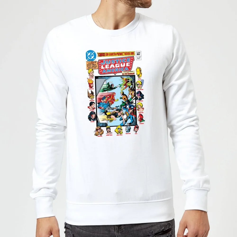 Justice League Crisis On Earth-Prime Cover Sweatshirt - White - S Afbeelding 1