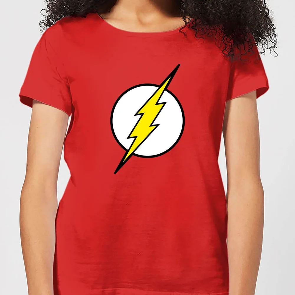 Justice League Flash Logo Women's T-Shirt - Red - XL Afbeelding 1