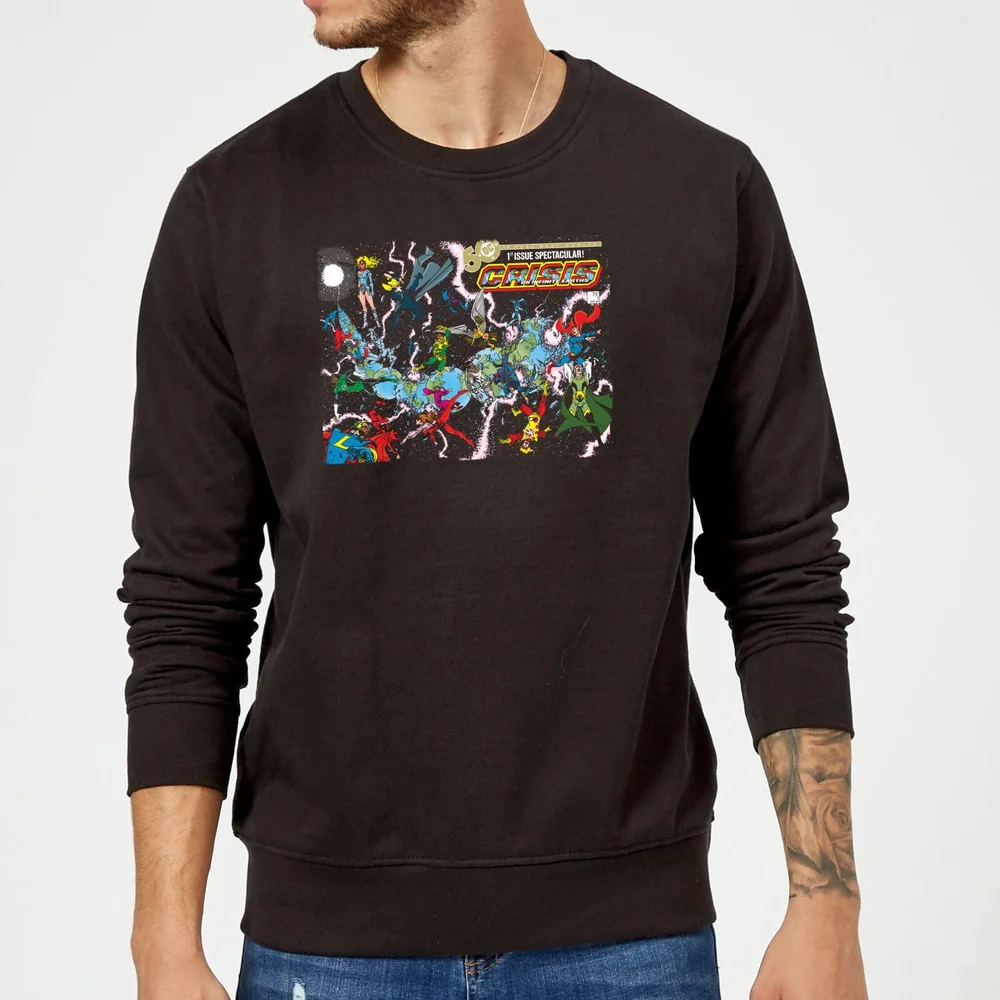 Justice League Crisis On Infinite Earths Cover Sweatshirt - Black - S Afbeelding 1