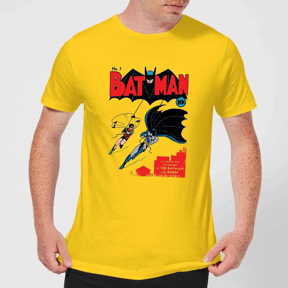 Batman Batman Issue Number One Men's T-Shirt - Yellow - S Afbeelding 1