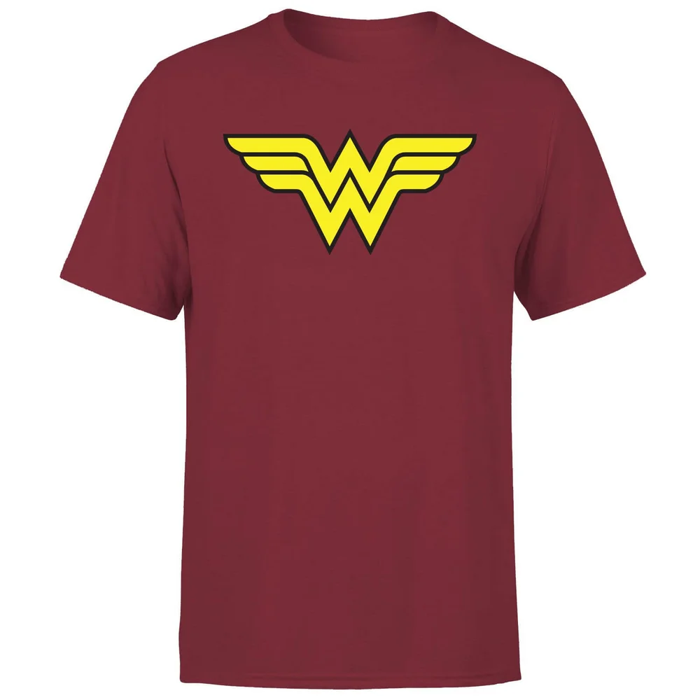 Justice League Wonder Woman Logo Men's T-Shirt - Burgundy - S Afbeelding 1