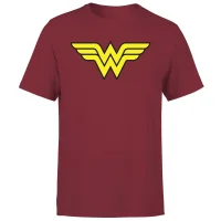 Justice League Wonder Woman Logo Men's T-Shirt - Burgundy - undefined undefined