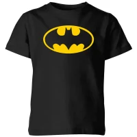 Justice League Batman Logo Kids' T-Shirt - Black - undefined undefined