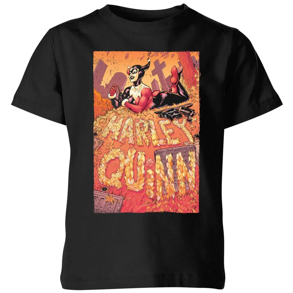 Batman Harley Quinn Cover Kids' T-Shirt - Black - 98/104 (3-4 jaar) Afbeelding 1