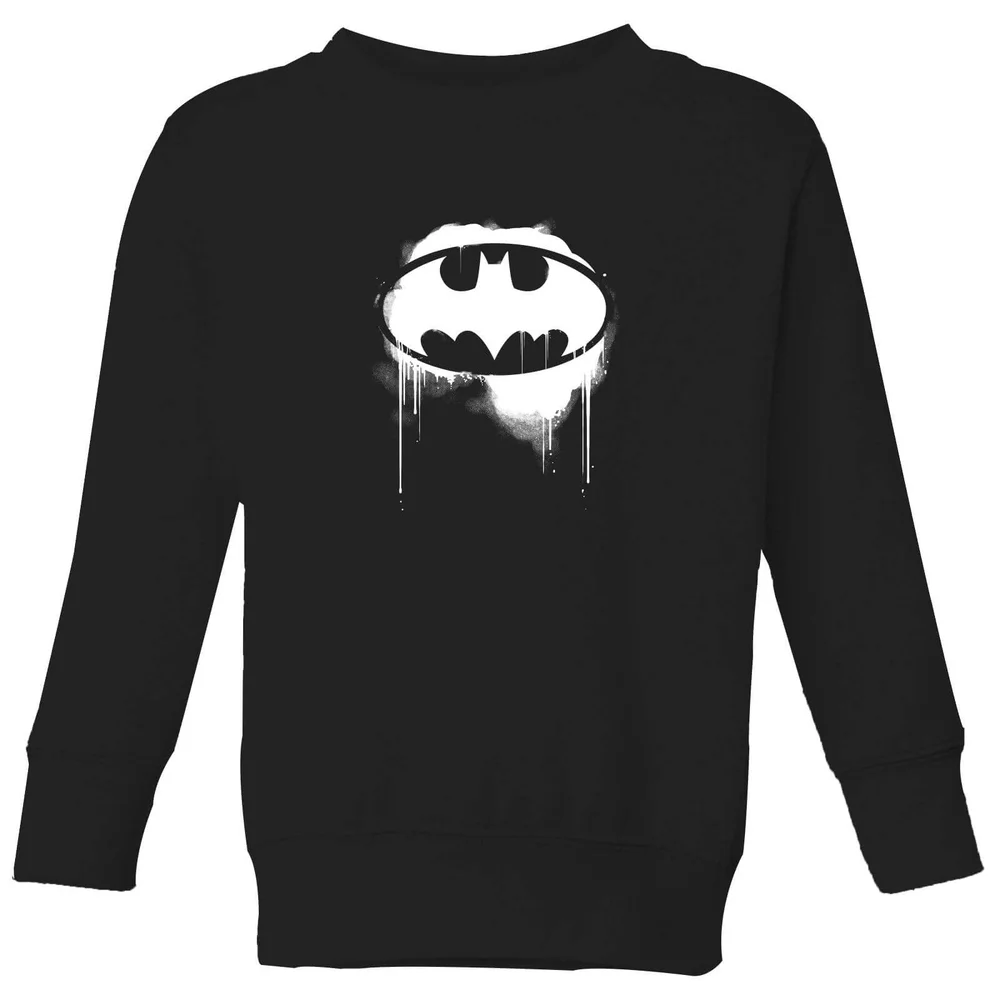 Justice League Graffiti Batman Kids' Sweatshirt - Black - 98/104 (3-4 jaar) Afbeelding 1