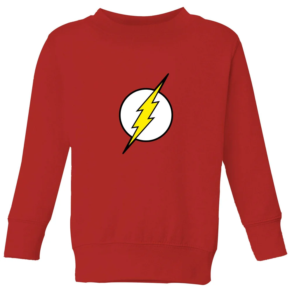 Justice League Flash Logo Kids' Sweatshirt - Red - 98/104 (3-4 jaar) Afbeelding 1