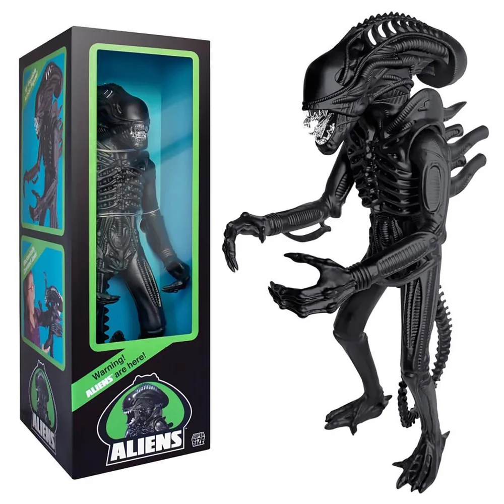 Super7 Alien 18 Inch Classic Black Xenomorph Figure Afbeelding 1