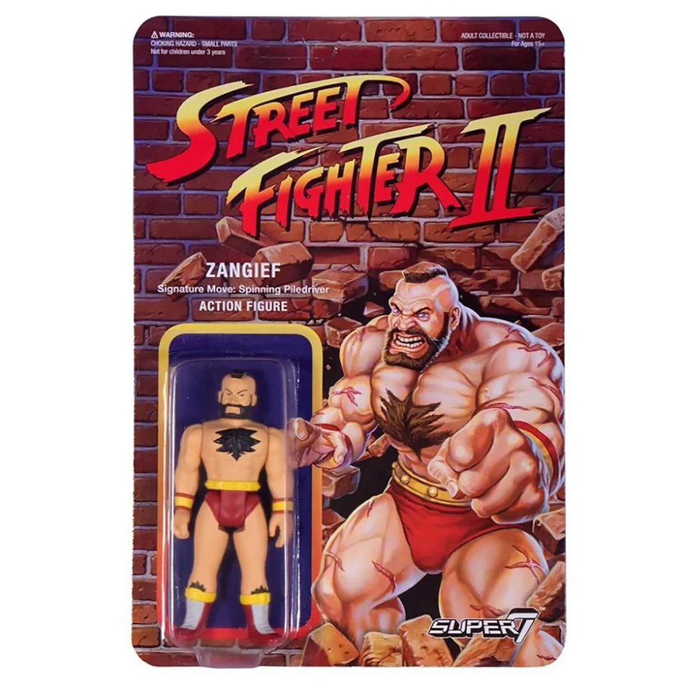 Super7 Street Fighter Zangief ReAction Figure Afbeelding 1
