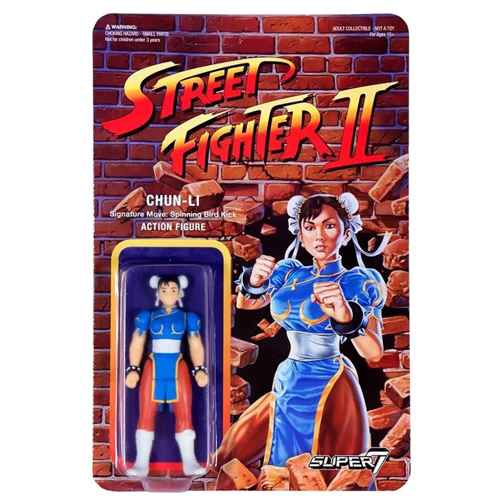 Super7 Street Fighter Chun Li ReAction Figure Afbeelding 1