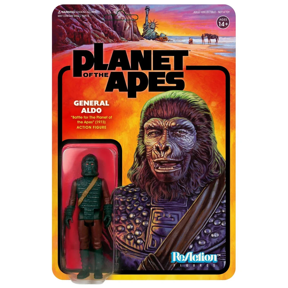 Super7 Planet of the Apes Wave 2 General Aldo ReAction Figure Afbeelding 1