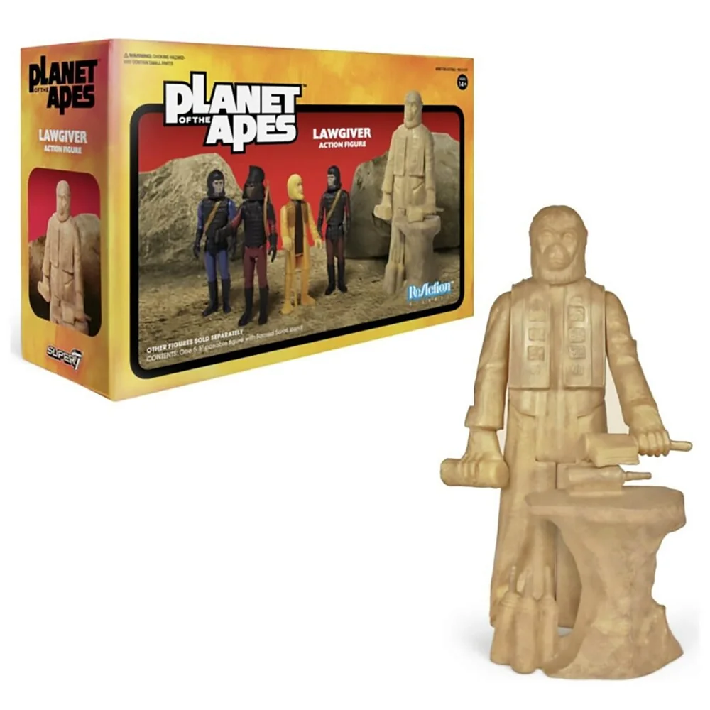 Super7 Planet of the Apes Wave 2 Law Giver Statue ReAction Figure Afbeelding 1