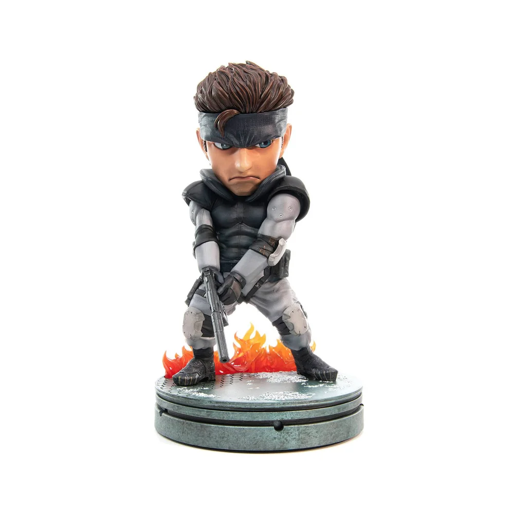 First 4 Figures Metal Gear Solid PVC SD Statue Solid Snake 20 cm Afbeelding 1