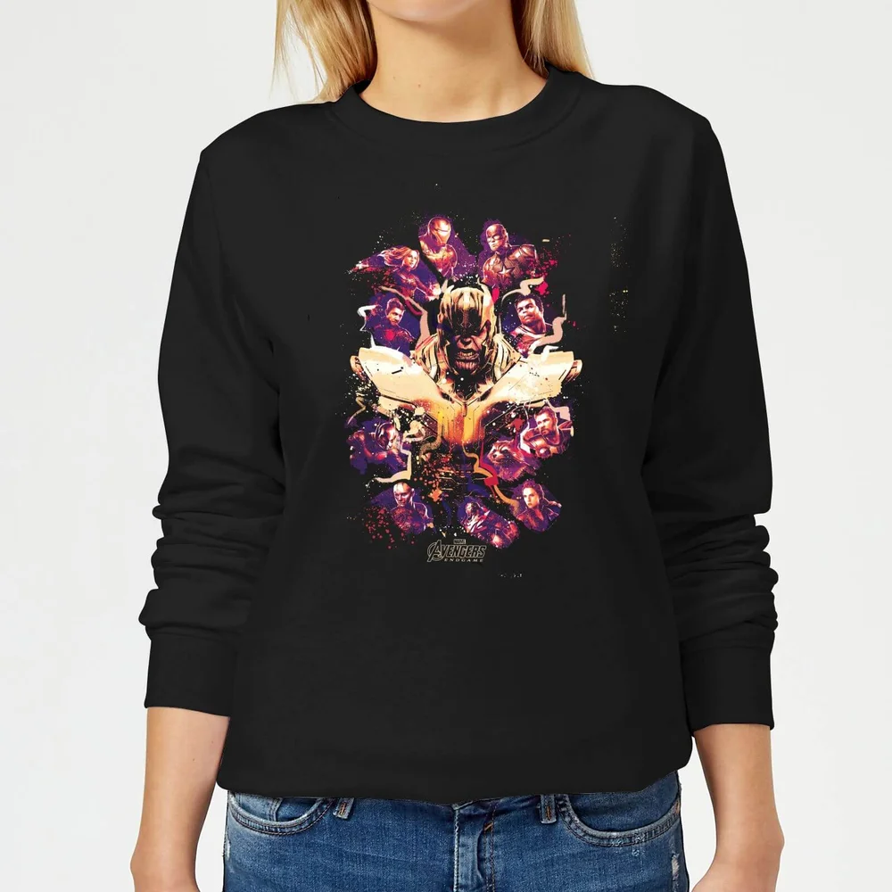 Avengers: Endgame Splatter dames trui - Zwart - XS Afbeelding 1