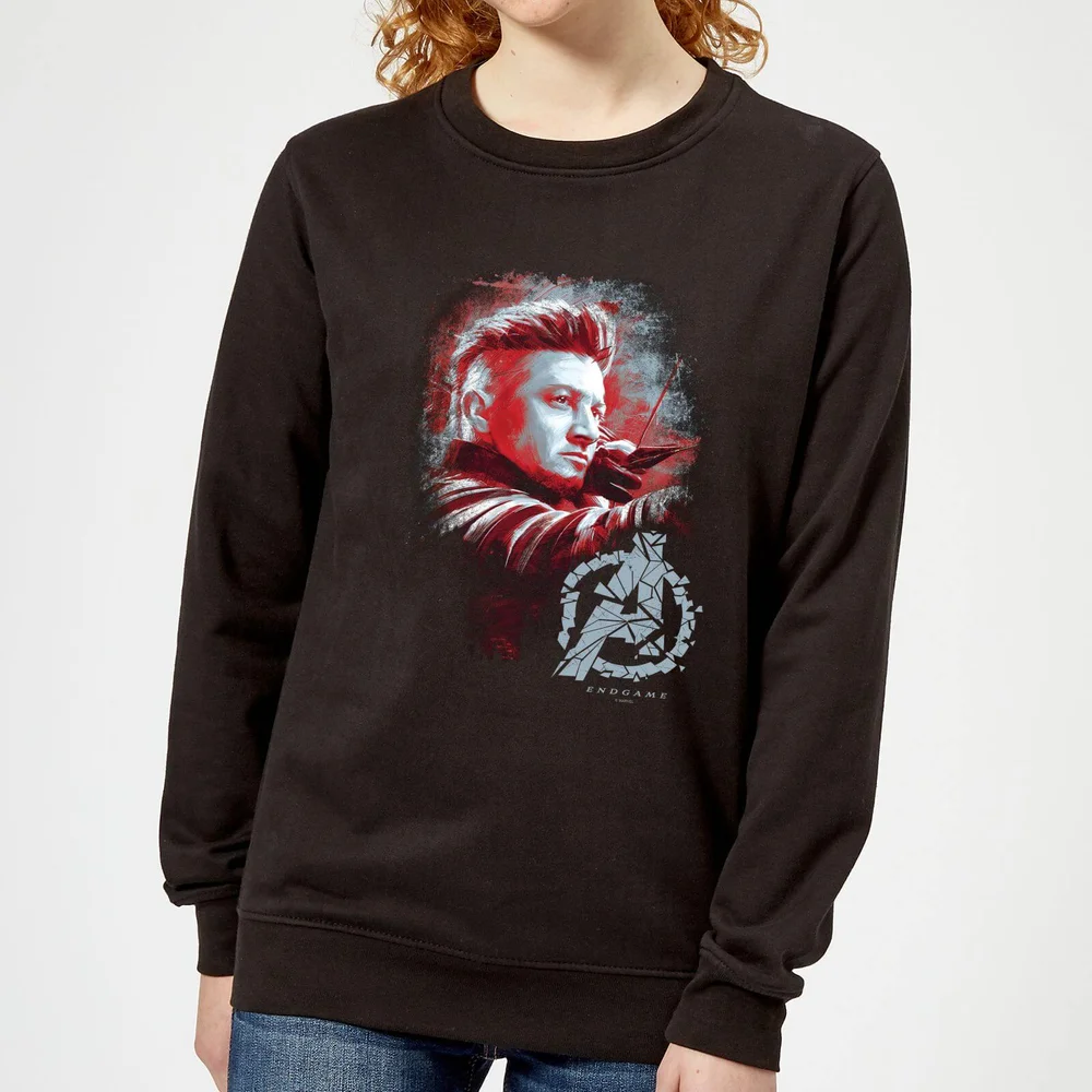 Avengers: Endgame Hawkeye Brushed dames trui - Zwart - XS Afbeelding 1