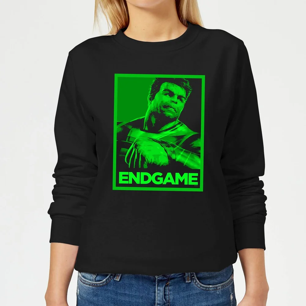 Avengers: Endgame Hulk Poster dames trui - Zwart - XS Afbeelding 1