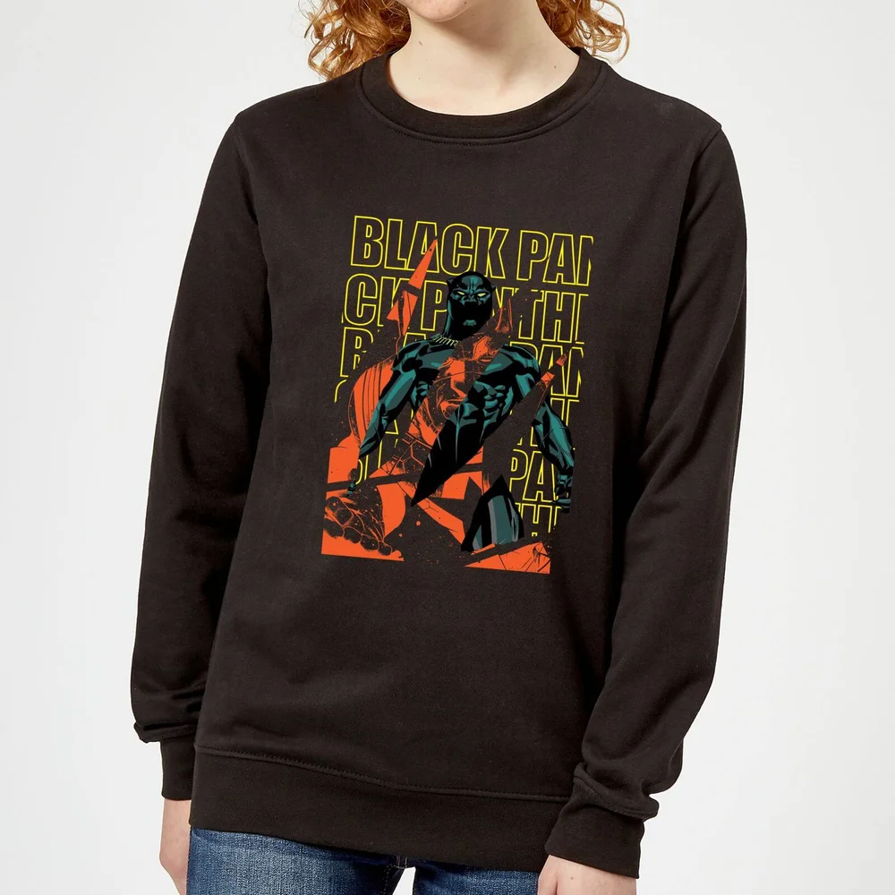 Marvel Avengers Black Panther Collage dames trui - Zwart - XS Afbeelding 1