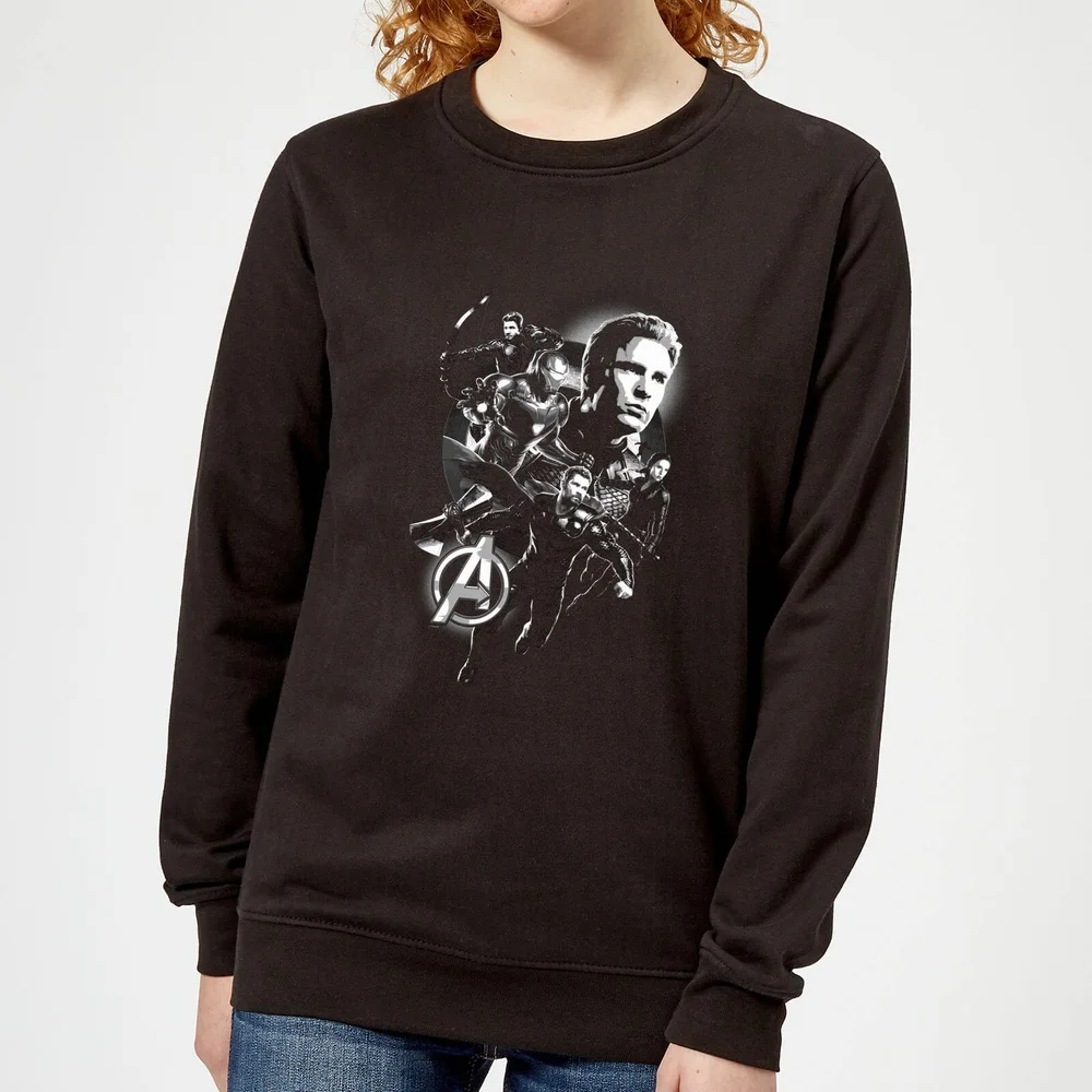 Avengers: Endgame Mono Heroes dames trui - Zwart - XS Afbeelding 1