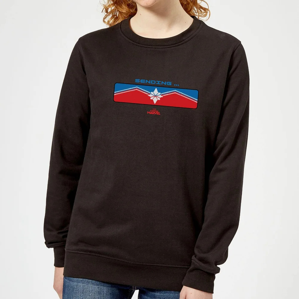 Captain Marvel Sending dames trui - Zwart - XS Afbeelding 1