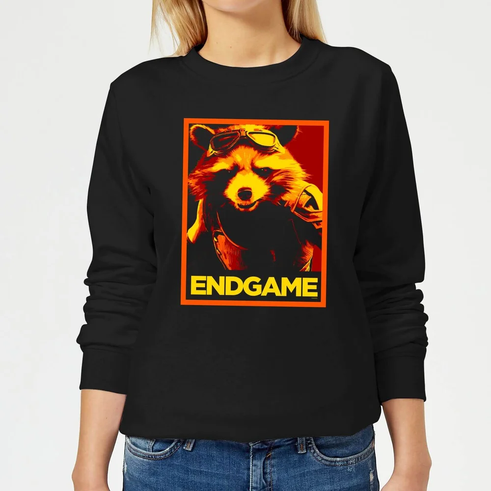 Avengers: Endgame Rocket Poster dames trui - Zwart - XS Afbeelding 1