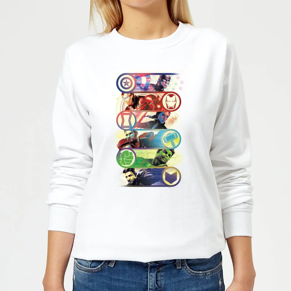Avengers: Endgame Original Heroes dames trui - Wit - XS Afbeelding 1