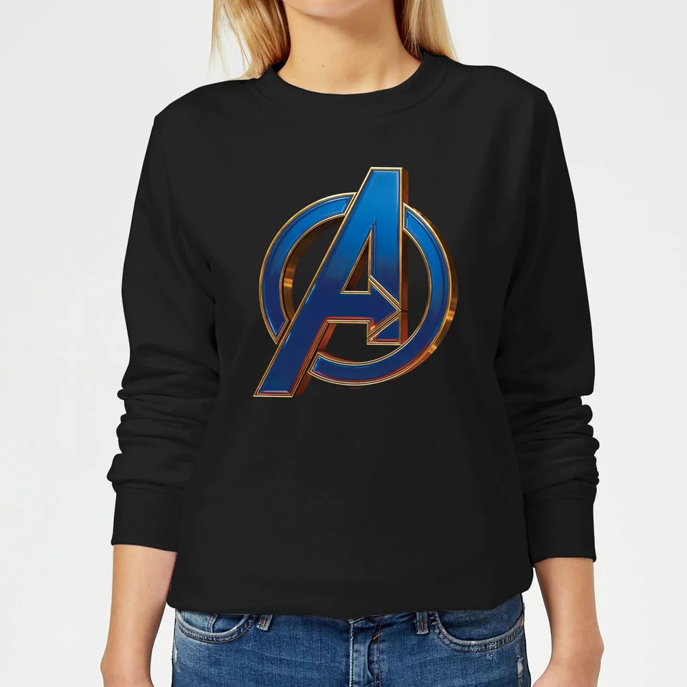 Avengers: Endgame Heroic Logo dames trui - Zwart - XS Afbeelding 1