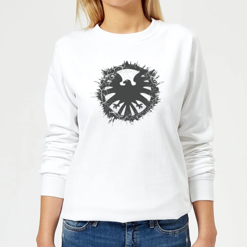 Marvel Avengers Agents of SHIELD Logo Brushed dames trui - Wit - XS Afbeelding 1