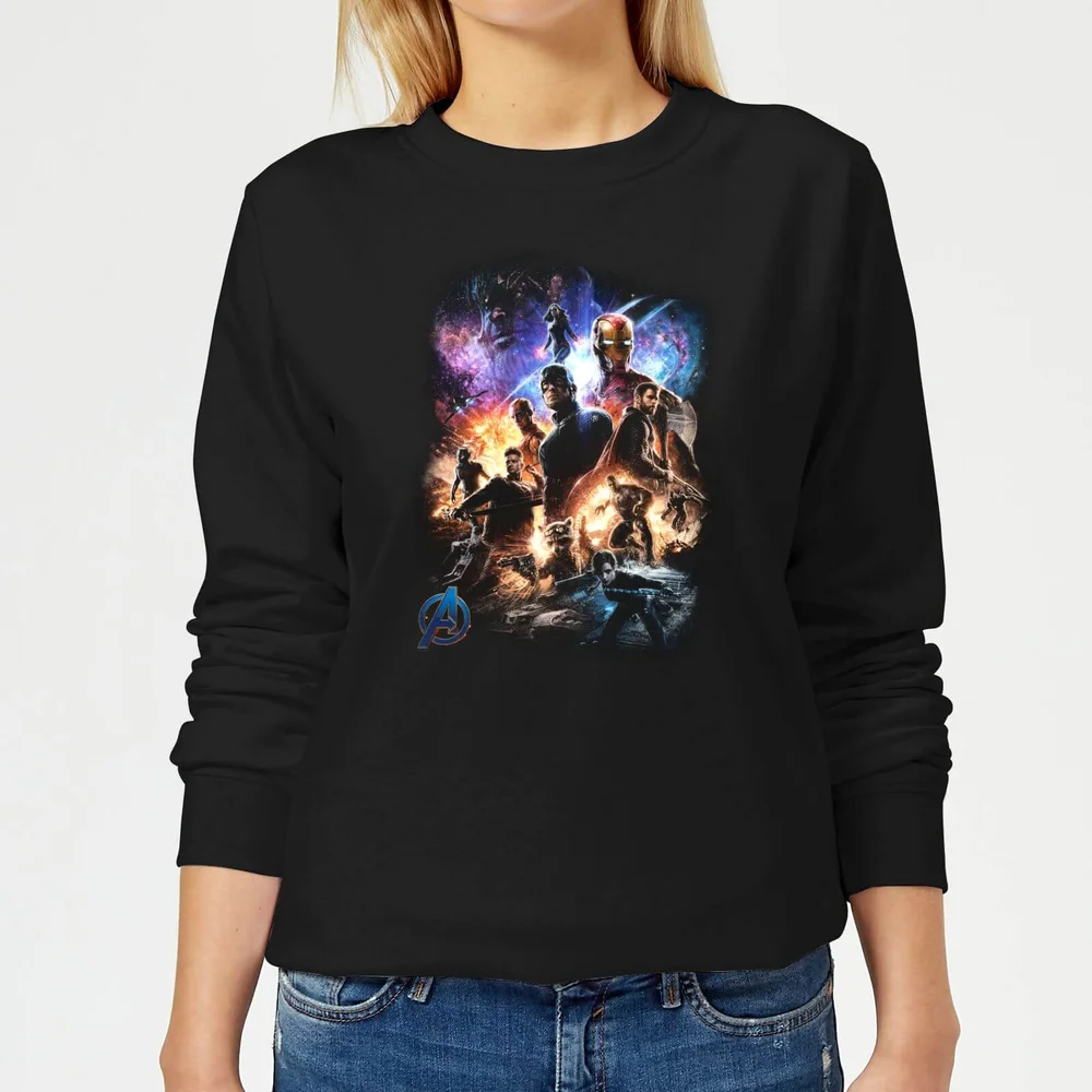 Avengers: Endgame Character Montage dames trui - Zwart - XS Afbeelding 1