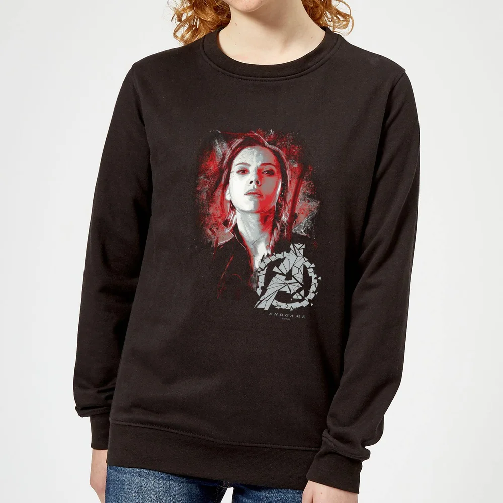 Avengers: Endgame Black Widow Brushed dames trui - Zwart - XS Afbeelding 1