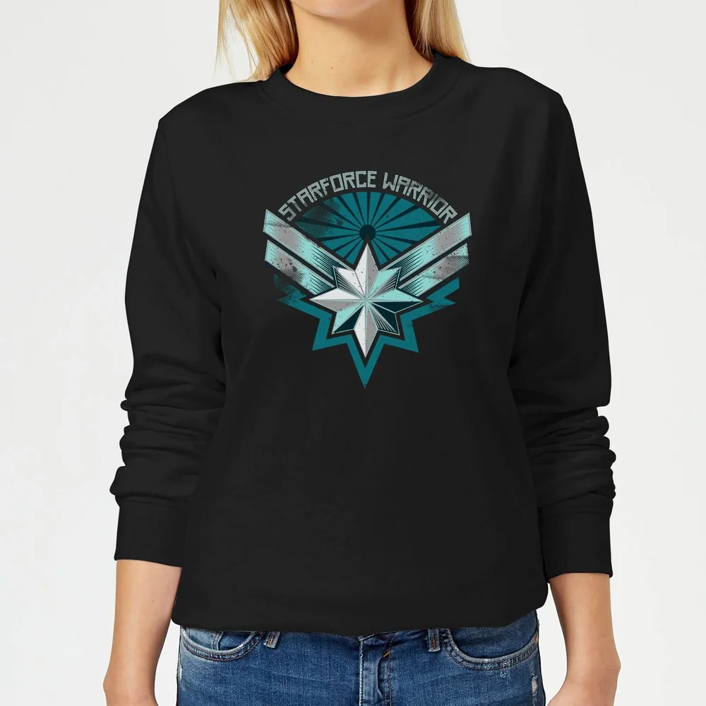 Captain Marvel Starforce Warrior dames trui - Zwart - XS Afbeelding 1