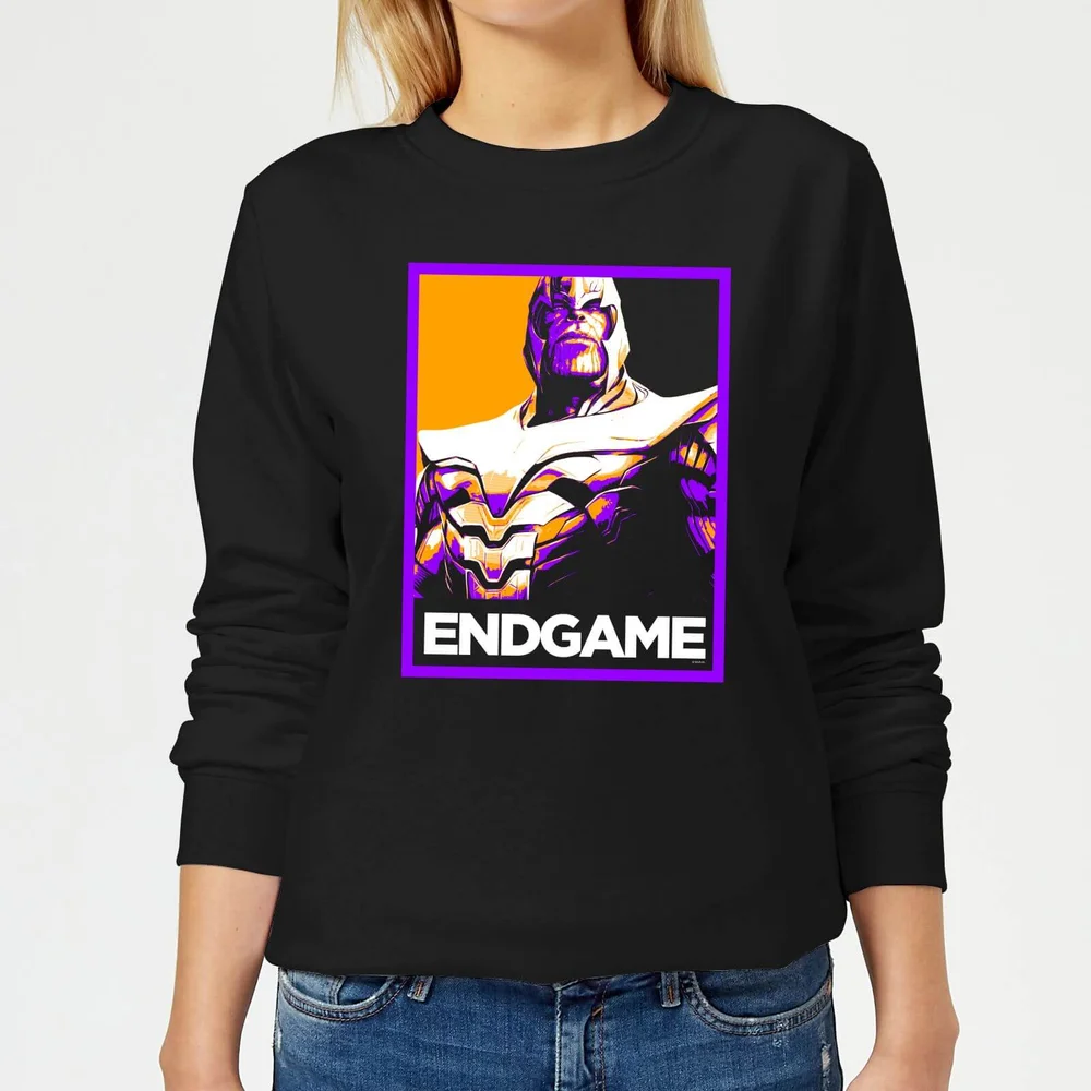 Avengers: Endgame Thanos Poster dames trui - Zwart - XS Afbeelding 1