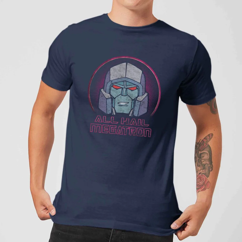 Transformers All Hail Megatron Men's T-Shirt - Navy - S Afbeelding 1