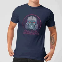Transformers All Hail Megatron Men's T-Shirt - Navy - undefined undefined