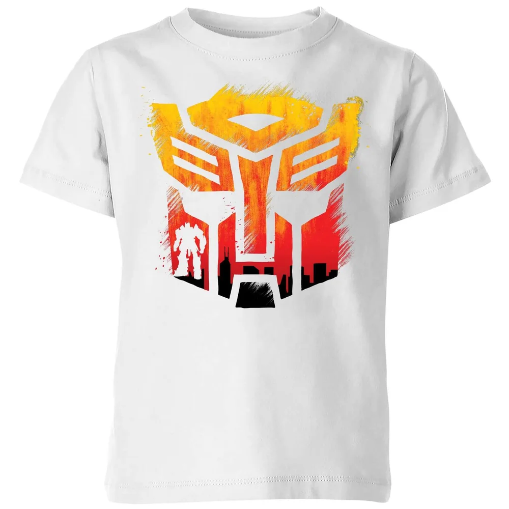 Transformers Autobot Symbol Kids' T-Shirt - White - 98/104 (3-4 jaar) Afbeelding 1